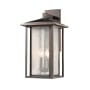 Bellevue Emil 3 Light 21" Tall Outdoor Wall Sconce Oil Rubbed Bronze