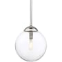 Bellevue Single Light 8" Wide Mini Pendant Chrome