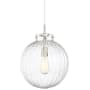 Bellevue Single Light 12" Wide Pendant Brushed Nickel