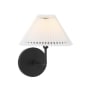 Bellevue Pleated 11" Tall Wall Sconce Matte Black