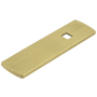 Belwith Keeler Astoria 3-1/2" x 7/8" Rectangular Knob Backplate from the Bijou Collection Brushed Golden Brass