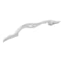 Belwith Keeler Amaranta 5-1/16" (128 mm) Center to Center Solid Brass Designer Scroll Luxury Cabinet Handle / Drawer Pull Polished Nickel