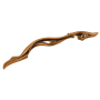 Belwith Keeler Amaranta 5-1/16" (128 mm) Center to Center Solid Brass Designer Scroll Luxury Cabinet Handle / Drawer Pull Antique Rose Gold