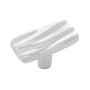 Belwith Keeler Caspian 2 Inch Solid Brass Nautical Wave "T" Rectangular Cabinet Knob / Drawer Polished Nickel