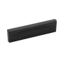 Belwith Keeler Ingot 3 Inch Center to Center (76 mm) Solid Rectangle Block Cabinet Handle / Drawer Pull with Finger Indents Matte Black