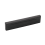 Belwith Keeler Ingot 3-3/4 Inch (96 mm) Center to Center Solid Rectangle Cabinet Handle / Drawer Pull with Finger Indents Matte Black