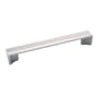Belwith Keeler Avenue 7-9/16 Inch Center to Center Modern Minimalist Cabinet Handle / Drawer Pull Polished Nickel