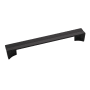 Belwith Keeler Avenue 7-9/16 Inch Center to Center Modern Minimalist Cabinet Handle / Drawer Pull Matte Black