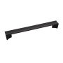 Belwith Keeler Avenue 8-13/16 Inch Center to Center Modern Minimalist Cabinet Handle / Drawer Pull Matte Black