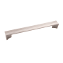 Belwith Keeler Avenue 8-13/16 Inch Center to Center Modern Minimalist Cabinet Handle / Drawer Pull Satin Nickel