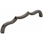 Belwith Keeler Trellis 5-1/16" Center to Center Designer Scalloped Arch Cabinet Handle / Drawer Pull Black Nickel Vibed