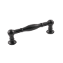 Belwith Keeler Fuller 3-3/4" Center to Center Vintage Cabinet Handle / Drawer Pull Matte Black