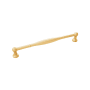 Belwith Keeler Fuller 8-13/16" Center to Center Vintage Cabinet Handle / Drawer Pull Brushed Golden Brass
