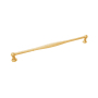 Belwith Keeler Fuller 12" Center to Center Vintage Large Cabinet Handle / Drawer Pull Brushed Golden Brass