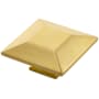 Belwith Keeler Bijou Polly 2-3/4" Square Flat Pyramid Luxury Cabinet / Drawer / Furniture Knob Brushed Golden Brass