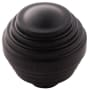 Belwith Keeler Sinclaire 1-3/8" Designer Ringed Round Cabinet Knob / Drawer Knob Oil-Rubbed Bronze