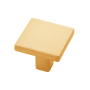 Belwith Keeler Emerge 1-5/16" Flat Square Cabinet Knob / Drawer Knob Brushed Golden Brass
