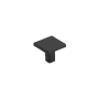 Belwith Keeler Emerge 1-5/16" Flat Square Cabinet Knob / Drawer Knob Matte Black
