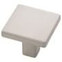 Belwith Keeler Emerge 1-5/16" Flat Square Cabinet Knob / Drawer Knob Satin Nickel