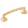 Belwith Keeler Flare 3-3/4 Inch (96 mm) Center to Center Flared Base Posts Cabinet Handle / Drawer Pull Brushed Golden Brass