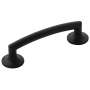 Belwith Keeler Flare 3-3/4 Inch (96 mm) Center to Center Flared Base Posts Cabinet Handle / Drawer Pull Matte Black
