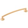 Belwith Keeler Flare 7-9/16 Inch (196 mm) Center to Center Flared Base Posts Cabinet Handle / Drawer Pull Brushed Golden Brass