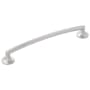 Belwith Keeler Flare 7-9/16 Inch (196 mm) Center to Center Flared Base Posts Cabinet Handle / Drawer Pull Satin Nickel