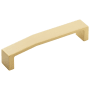 Belwith Keeler Veer 5-1/16 Inch Center to Center Handle Cabinet Pull Brushed Golden Brass