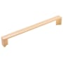 Belwith Keeler Avenue 12 Inch Center to Center Modern Minimalist Appliance Handle / Appliance Pull Brushed Golden Brass