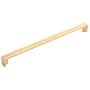Belwith Keeler Avenue 18 Inch Center to Center Modern Minimalist Appliance Handle / Appliance Pull Brushed Golden Brass