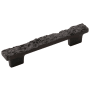 Belwith Keeler Sandrine 3-3/4 " (96 mm) or 5 1/16 " (128 mm) Center to Center Rustic Raw Textured Bar Cabinet Handle / Drawer Pull Vintage Bronze