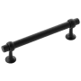 Belwith Keeler Ostia 5-1/16" Center to Center Elegant Modern Industrial Pipe Style Cabinet Bar Handle / Drawer Bar Pull Matte Black