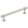 Belwith Keeler Ostia 5-1/16" Center to Center Elegant Modern Industrial Pipe Style Cabinet Bar Handle / Drawer Bar Pull Satin Nickel