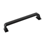 Belwith Keeler Brighton 6-5/16" Center to Center Squared Bridge Cabinet Handle / Drawer Pull Matte Black