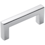 Belwith Keeler Coventry 3" Center to Center Square Grip Cabinet Handle / Drawer Pull Chrome