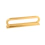 Belwith Keeler Corsa 3" Center to Center Designer Open Ring Pill Style Cabinet Handle / Drawer Pull Brushed Golden Brass