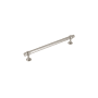 Belwith Keeler Ostia 12" Center to Center Elegant Modern Industrial Appliance Bar Handle / Appliance Bar Pull Satin Nickel