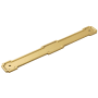 Belwith Keeler Coventry 8-13/16" (224mm) Center to Center Cabinet Pull Backplate Escutcheon Brushed Golden Brass