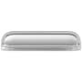 Belwith Keeler Berkshire 3 and 3-3/4" Dual Center to Center Contemporary Cabinet Cup Handle / Drawer Cup Pull Chrome