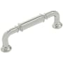 Belwith Keeler Berkshire 3-3/4" Center to Center Traditional Single Barrel Cabinet Handle / Drawer Pull Polished Nickel
