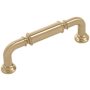 Belwith Keeler Berkshire 3-3/4" Center to Center Traditional Single Barrel Cabinet Handle / Drawer Pull Champagne Bronze
