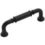 Belwith Keeler Berkshire 3-3/4" Center to Center Traditional Single Barrel Cabinet Handle / Drawer Pull Matte Black