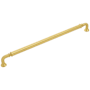 Belwith Keeler Berkshire 12" Center to Center Traditional Single Barrel Large Cabinet Handle / Large Drawer Pull Brushed Golden Brass
