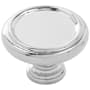 Belwith Keeler Berkshire 1-1/2" Mushroom Traditional Ringed Round Cabinet / Drawer Knob Chrome