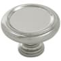 Belwith Keeler Berkshire 1-1/2" Mushroom Traditional Ringed Round Cabinet / Drawer Knob Satin Nickel