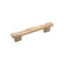 Belwith Keeler Sandrine 3-3/4 " (96 mm) or 5 1/16 " (128 mm) Center to Center Rustic Raw Textured Bar Cabinet Handle / Drawer Pull Champagne Bronze