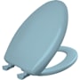 Bemis Classic Colors Elongated Closed-Front Toilet Seat Twilight Blue