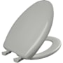 Bemis Classic Colors Elongated Closed-Front Toilet Seat Ice Grey