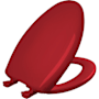 Bemis Classic Colors Elongated Closed-Front Toilet Seat Red
