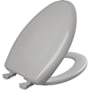 Bemis Classic Colors Elongated Closed-Front Toilet Seat Silver
